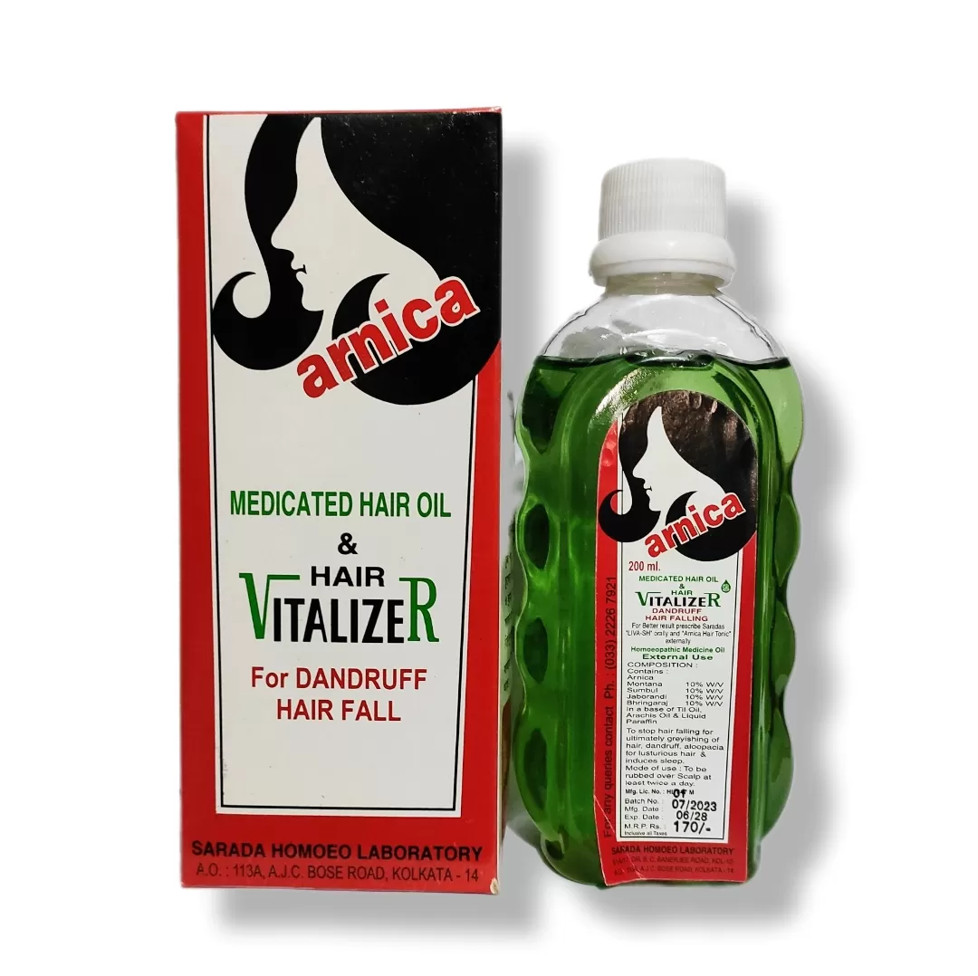 Arnica Hair Oil Vitalizer | Arnica medicated hair oil and hair vitalizer